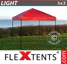 Pop up Canopy FleXtents Light 3x3 m Red