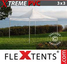 Pop up Canopy FleXtents Pro Xtreme 3x3 m Clear
