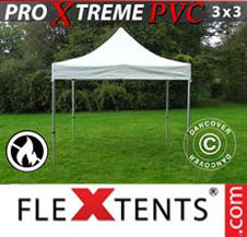Pop up Canopy FleXtents Pro Xtreme Heavy Duty 3x3 m, White