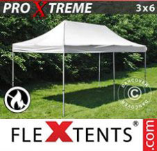 Pop up Canopy FleXtents Pro Xtreme 3x6 m White, Flame retardant