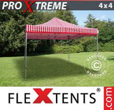 Pop up Canopy FleXtents Pro Xtreme 4x4 m Striped