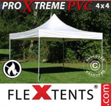 Pop up Canopy FleXtents Pro Xtreme Heavy Duty 4x4 m, White
