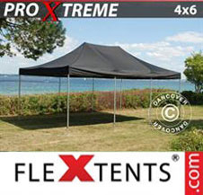 Pop up Canopy FleXtents Pro Xtreme 4x6 m Black