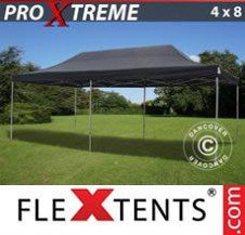 Pop up Canopy FleXtents Pro Xtreme 4x8 m Black