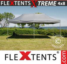 Pop up Canopy FleXtents Pro Xtreme 4x8 m Grey
