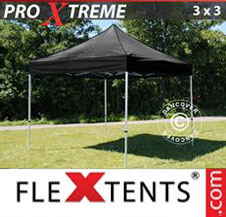 Pop up Canopy FleXtents Pro Xtreme 3x3 m Black